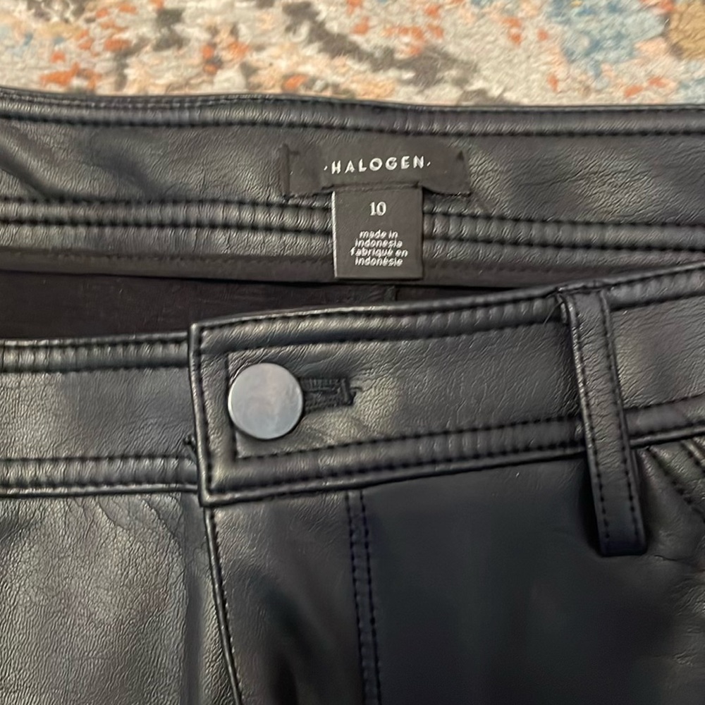 Halogen Vegan Leather Pants